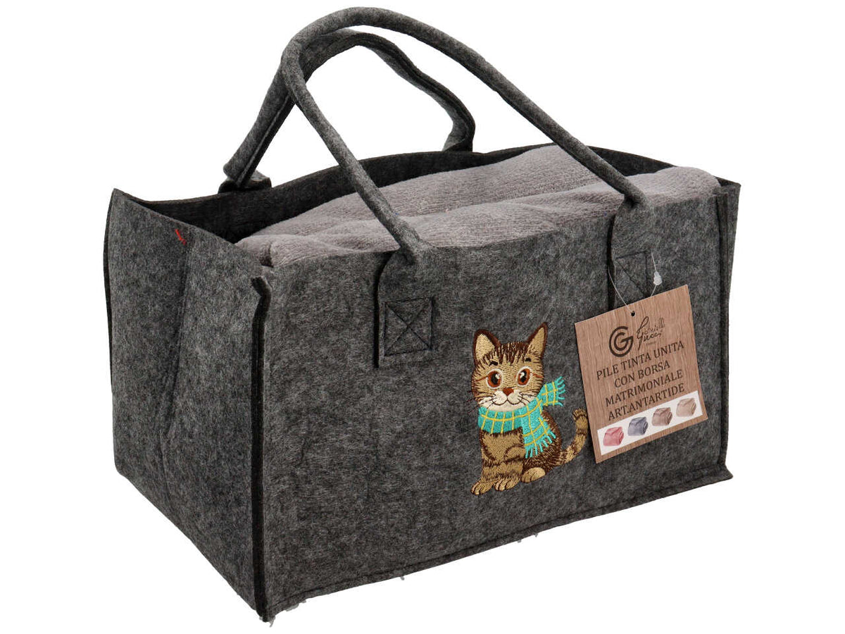 Plaid matrimoniale con borsa