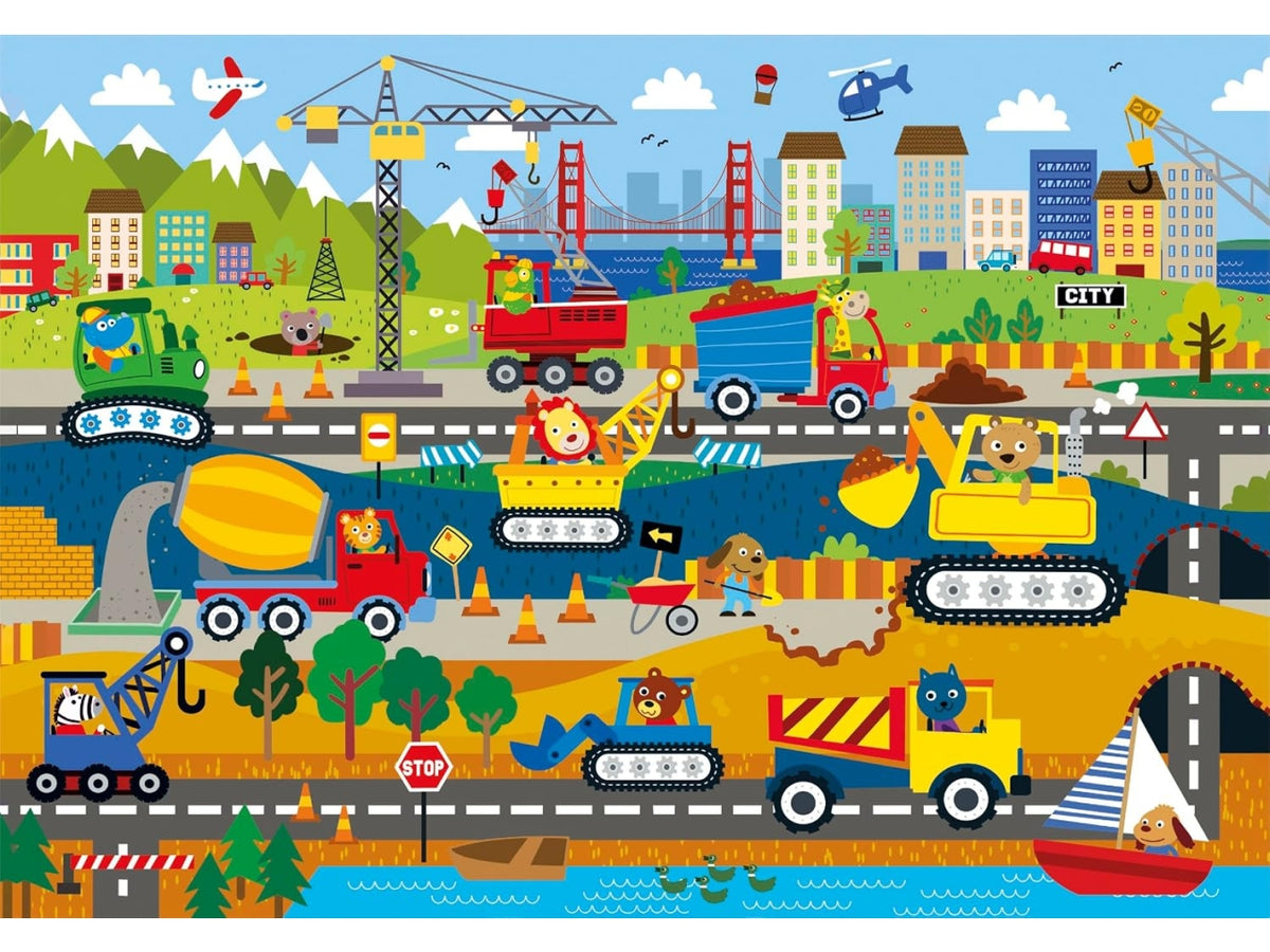 Puzzle 24 maxi mezzi di trasporto