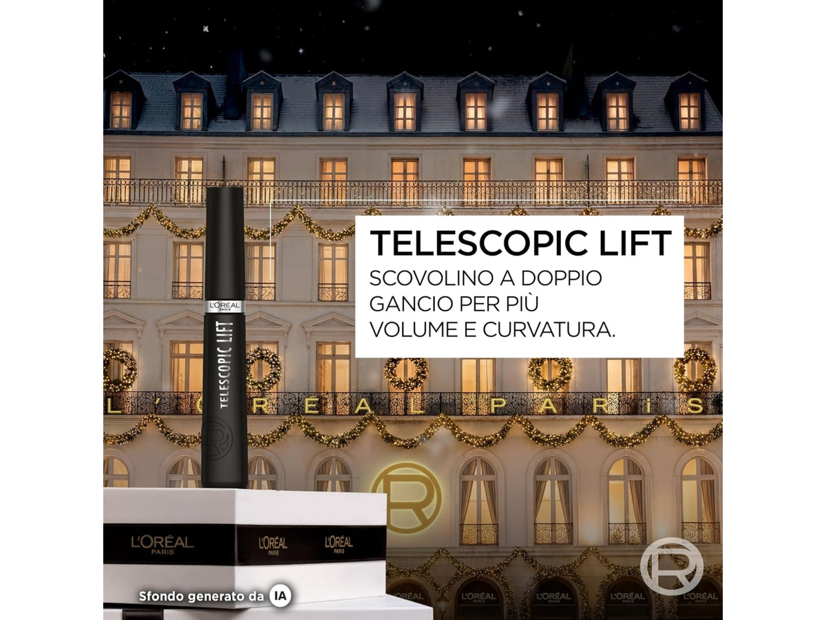 L'oreal pochette rossa telescopic con mascara