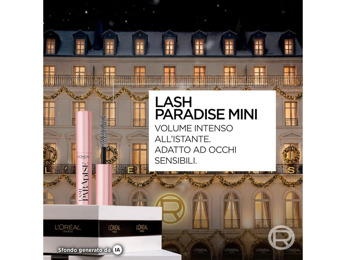 L'oreal pochette nera matt res + mini mascara