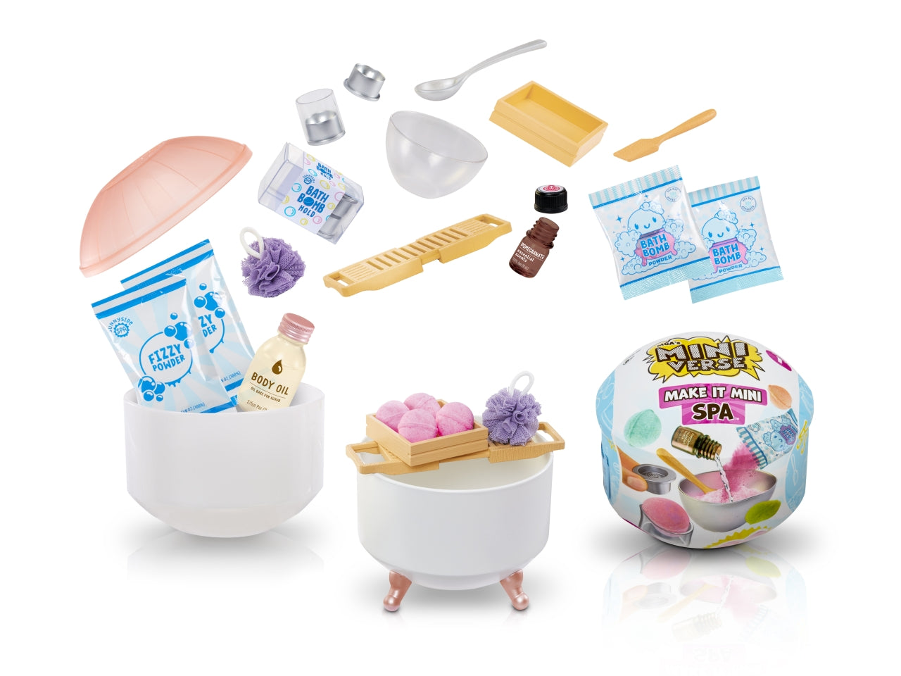 MGAs Miniverse: Make It Mini Spa - Creatività in Miniatura: Set con Accessori Realistici per Creare un Centro Benessere in Miniatura, Gioco Unisex per Bambini 8+ | MGA Entertainment