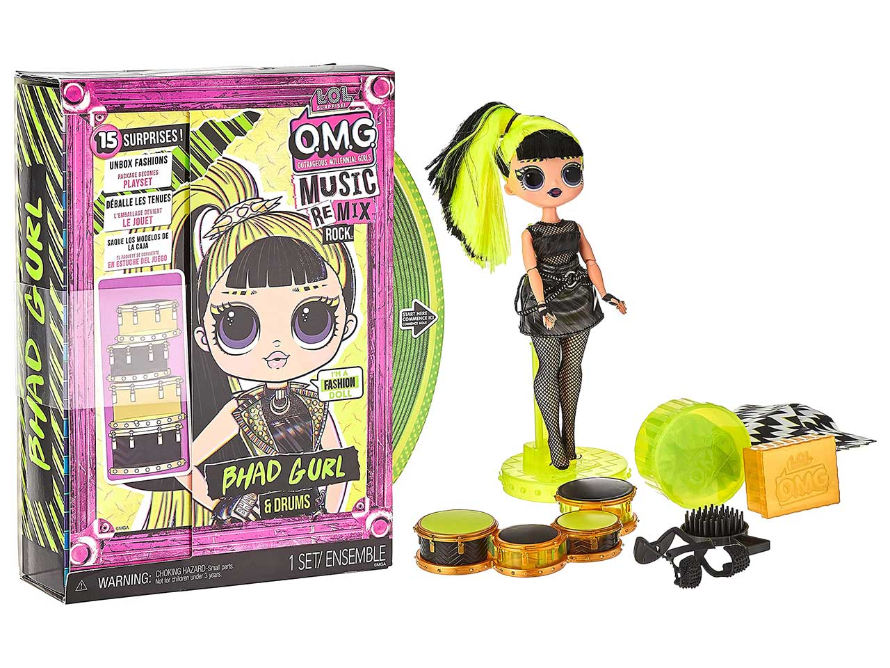 L.o.l. surprise omg remix rock-bgurl drums