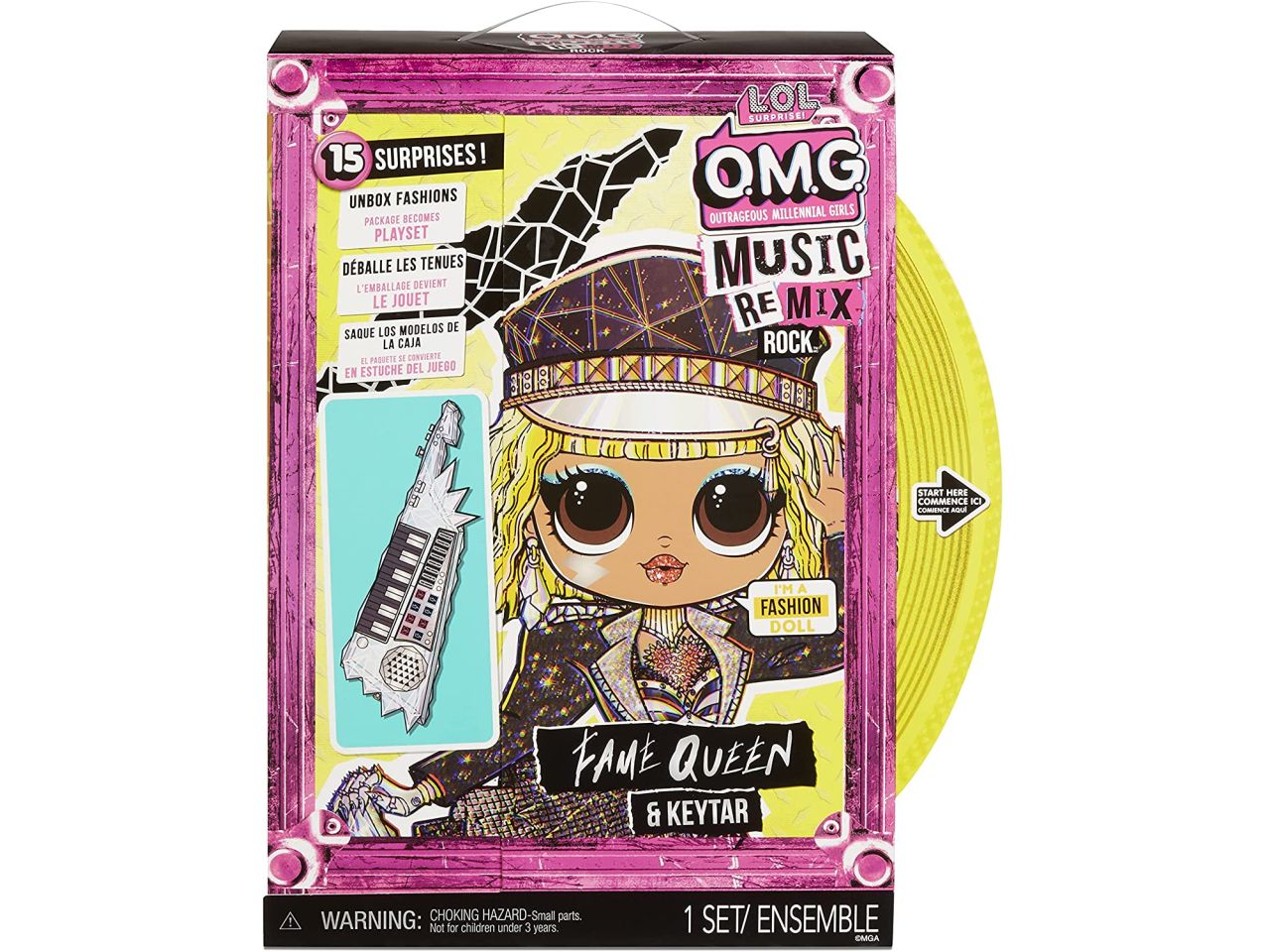 L.o.l. surprise omg remix rock fame queen keytar