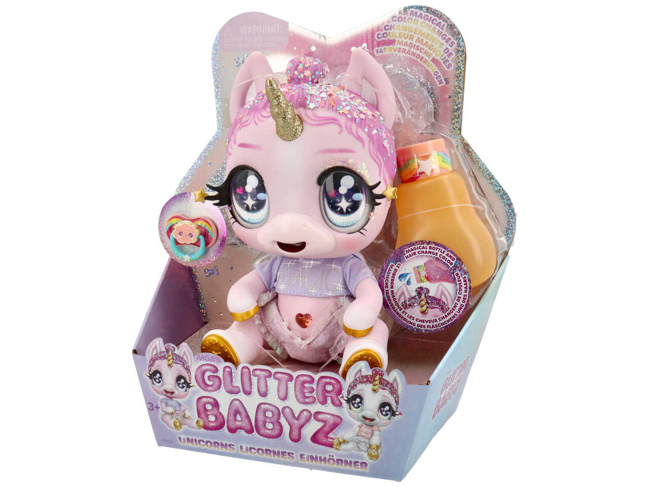 Glitter babyz unicorn pink rainbow 581550