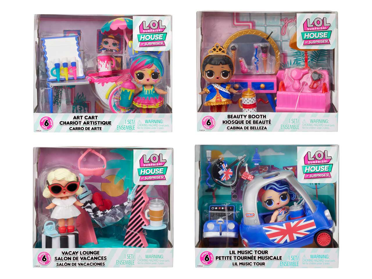 L.o.l. surprise hos playset con bambola