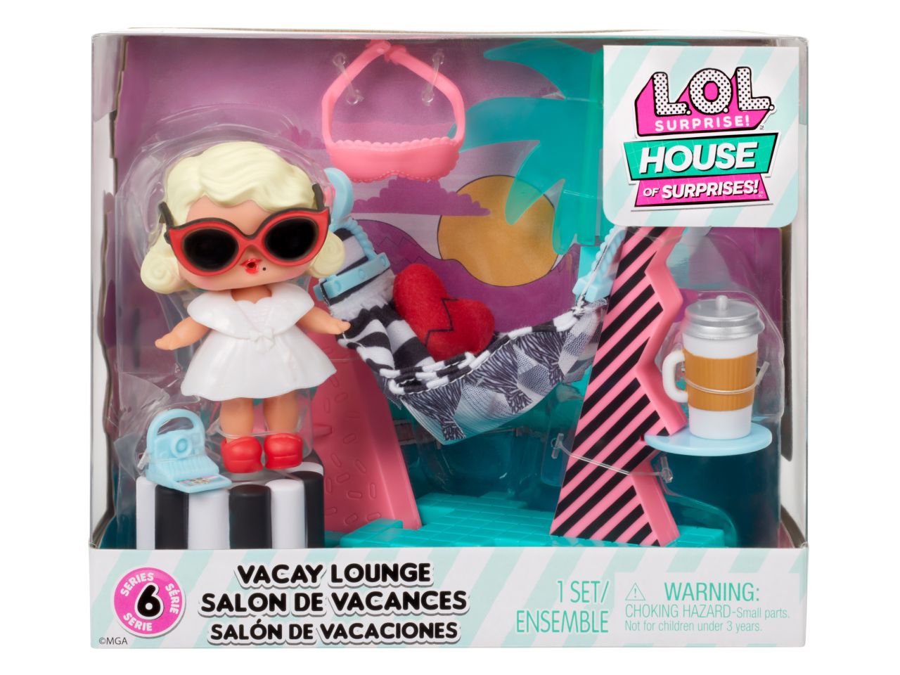 L.o.l. surprise hos playset con bambola