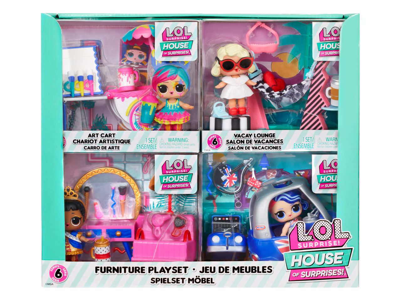 L.o.l. surprise hos playset con bambola