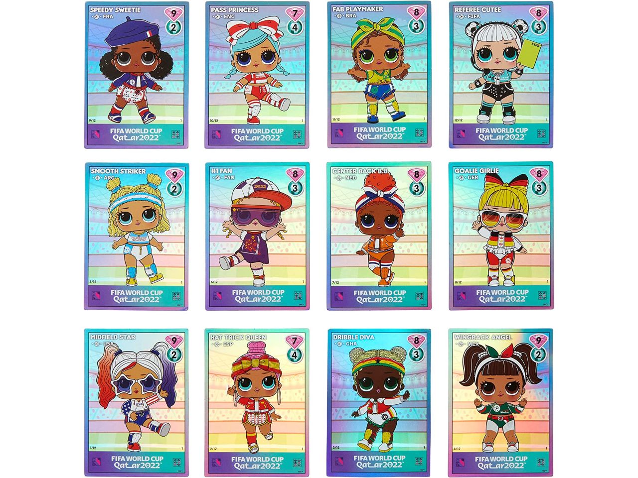 Fashion doll mga l.o.l surprise x fifa world cup qatar 2022