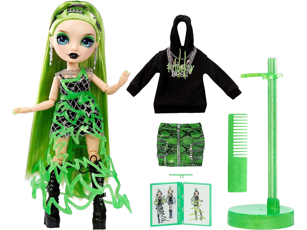 Rainbow high fantastic fashion doll - green