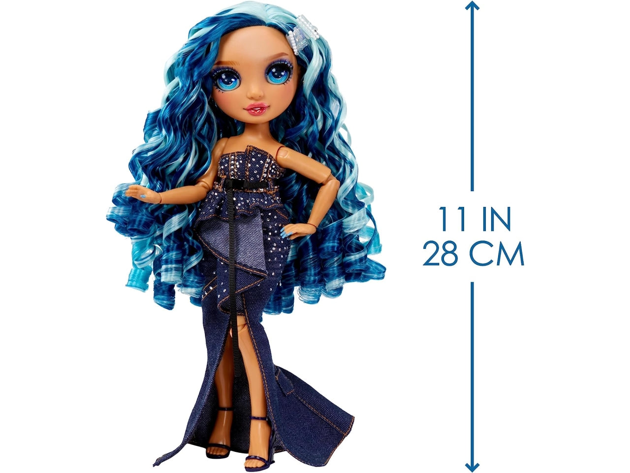 Rainbow high fantastic fashion doll - blue