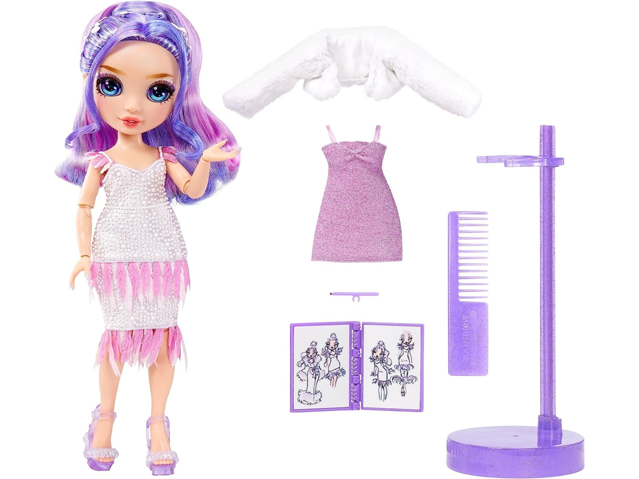 Rainbow high fantastic fashion doll - purple