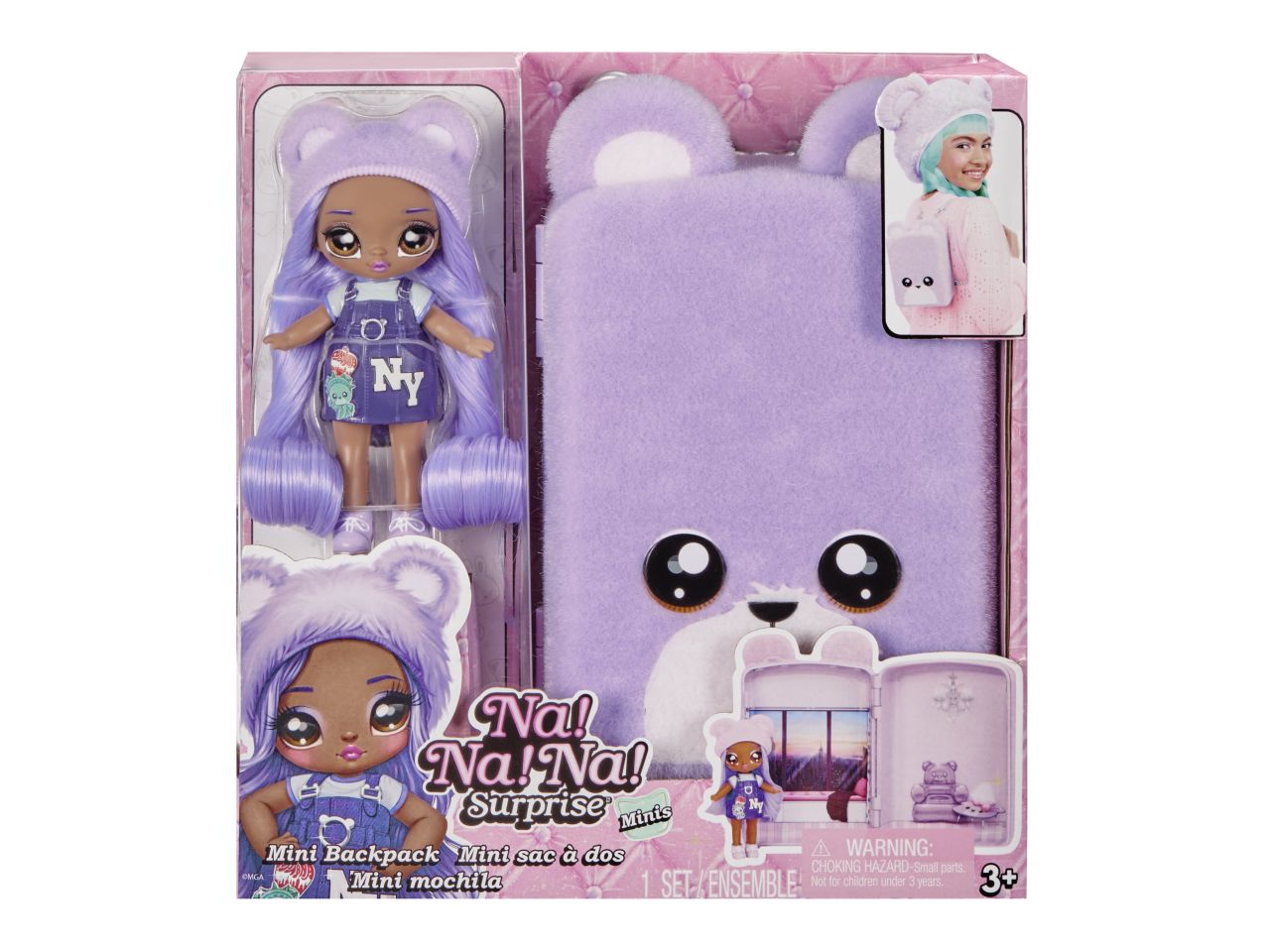 Nanana surprise mini backpack playset city bear
