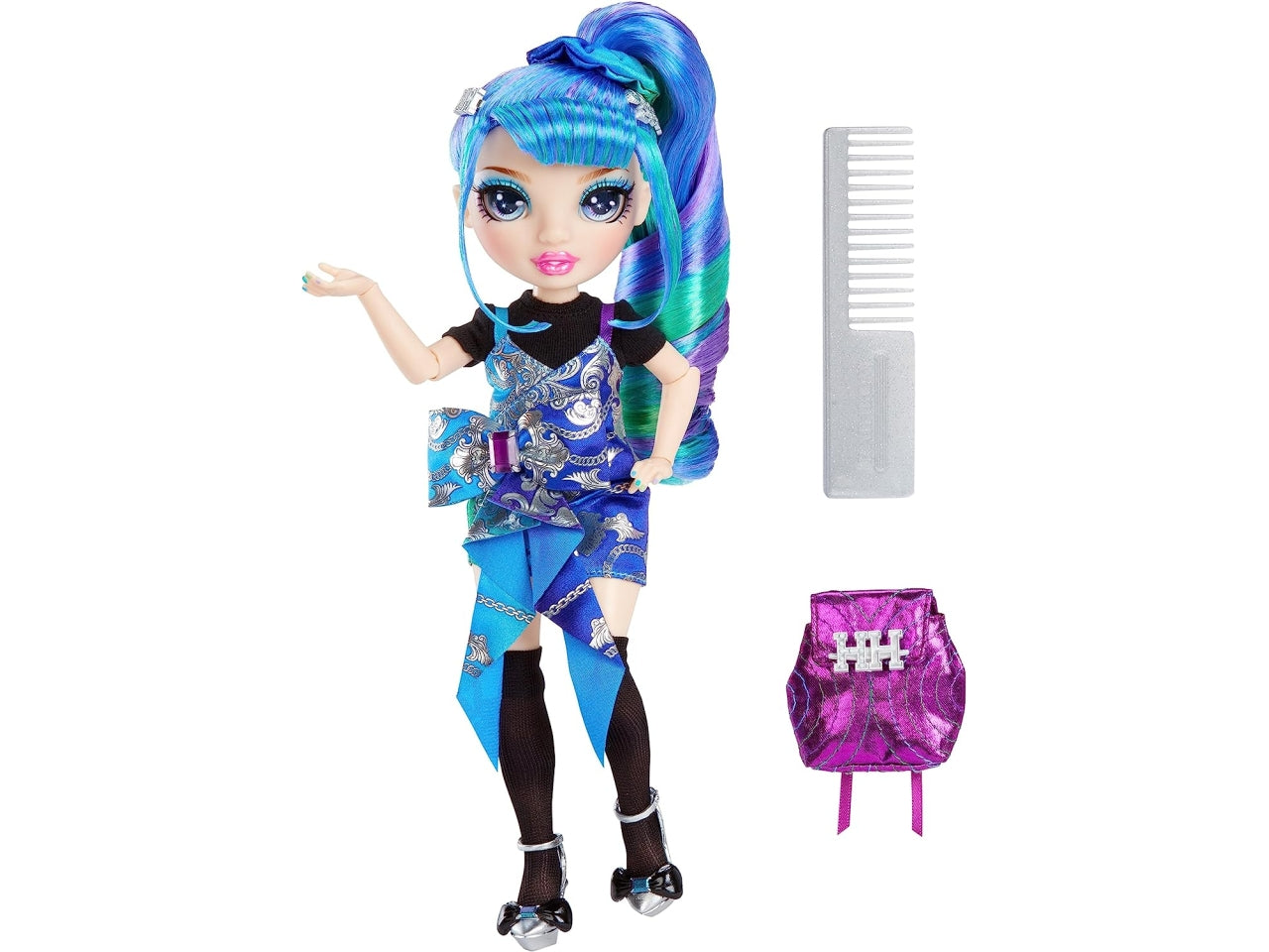 Rainbow high junior high special edition doll - holly de'vious blue
