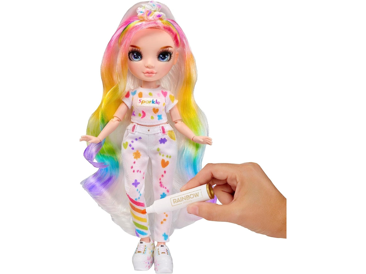 Rainbow high color & create fashion doll - blue eyes