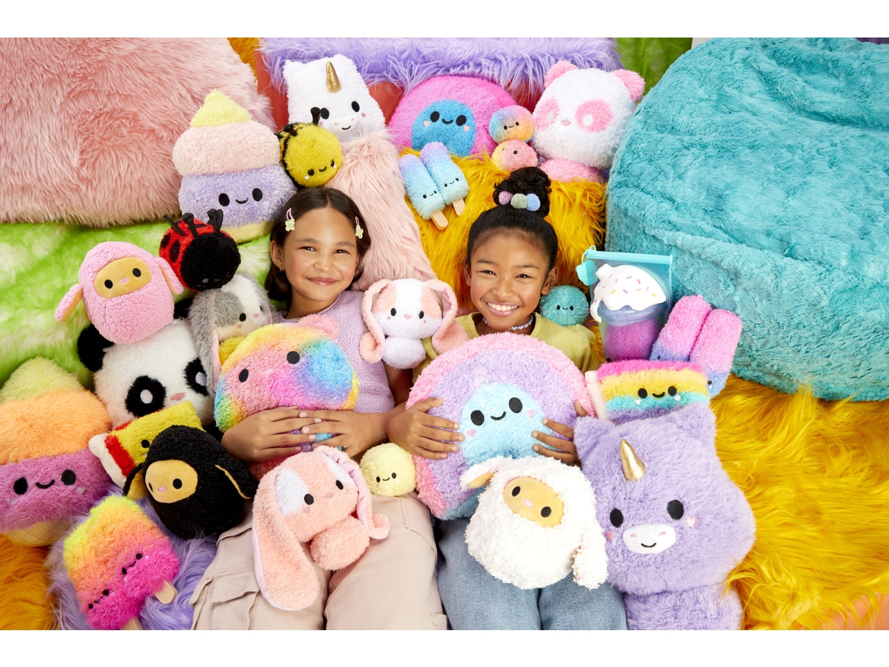 Fluffie Stuffiez Small Plush: Peluche Multicolor Super Coccolosi con Sorpresa, Gioco Unisex per Bambini 4+ | MGA Entertainment
