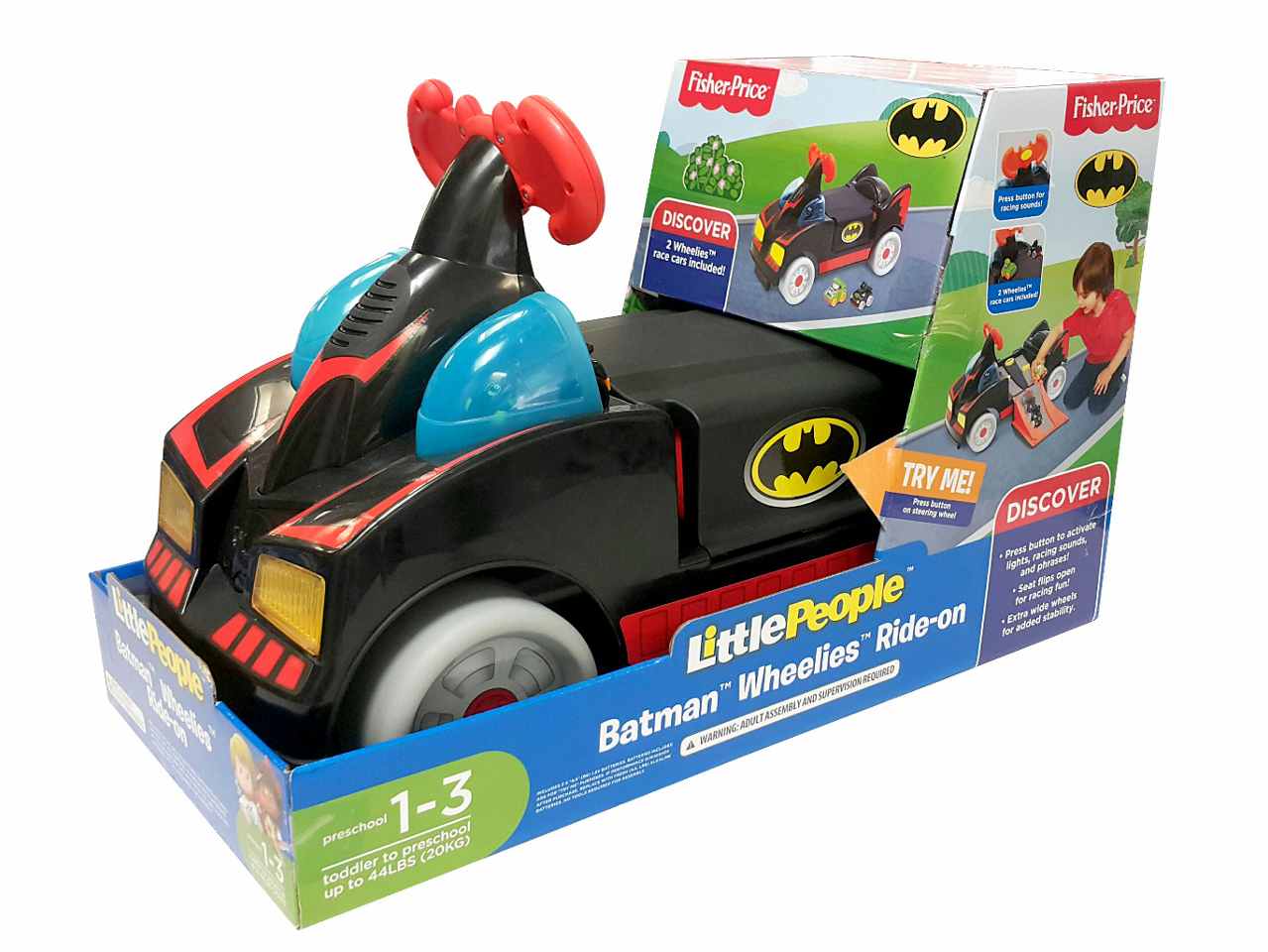 Batman wheelies ride cavalcabile 78233