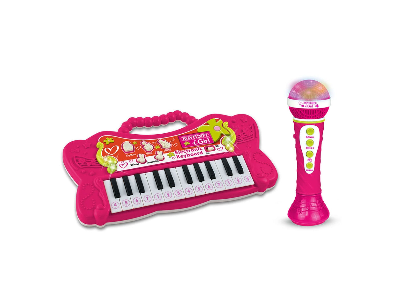 Tastiera con 24 tasti e miscrofono karaoke