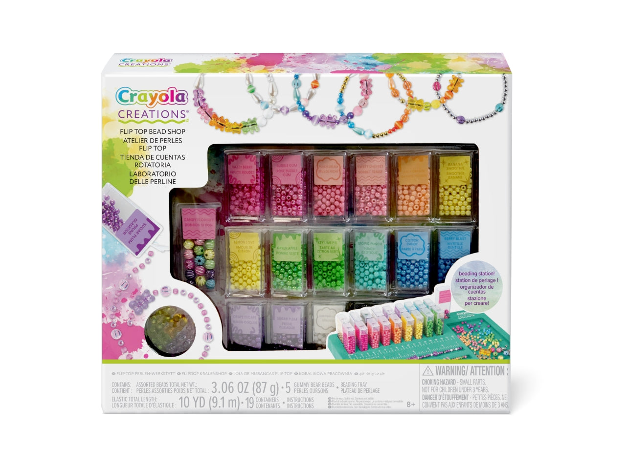 Laboratorio delle Perline Creations - Set con Perline Assortite e Charms, Multicolor, Età 8+, Crayola