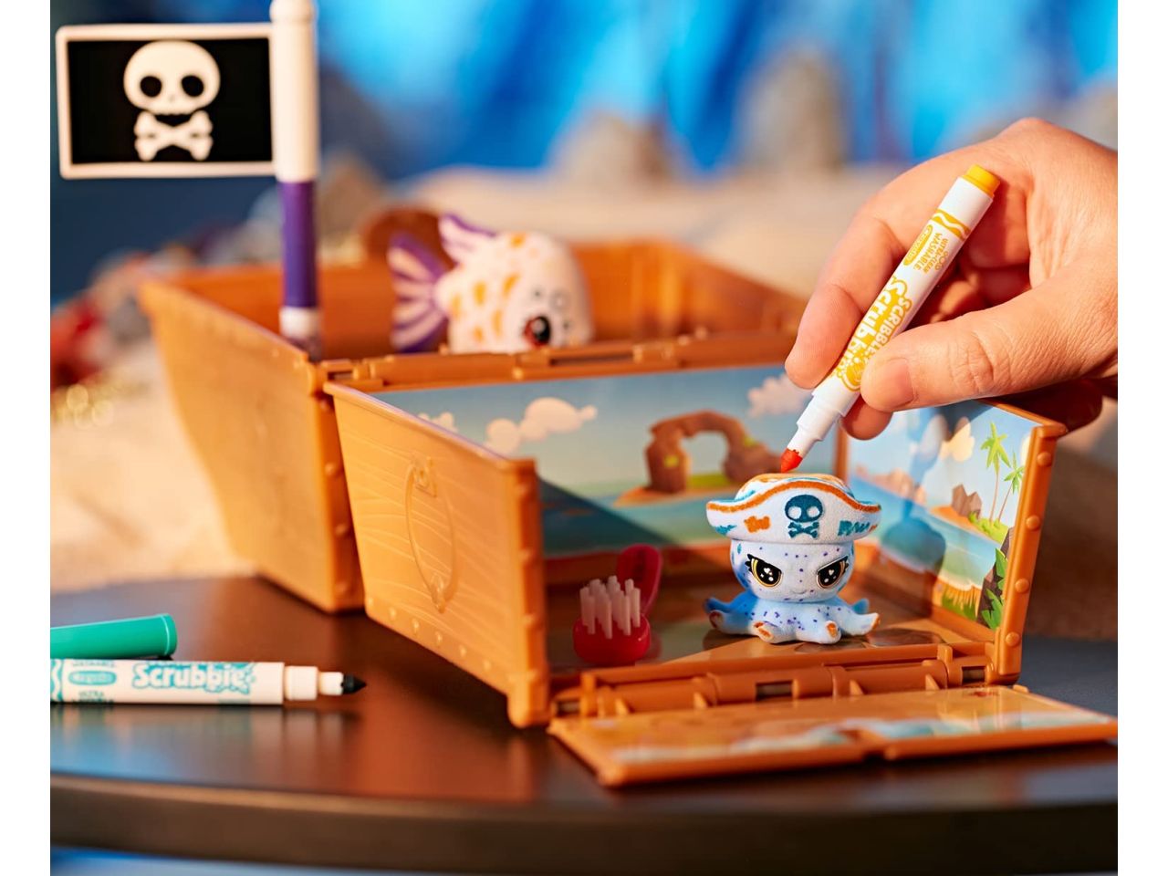 Washimals Pets Ocean Glow Crayola Scrigno del Tesoro