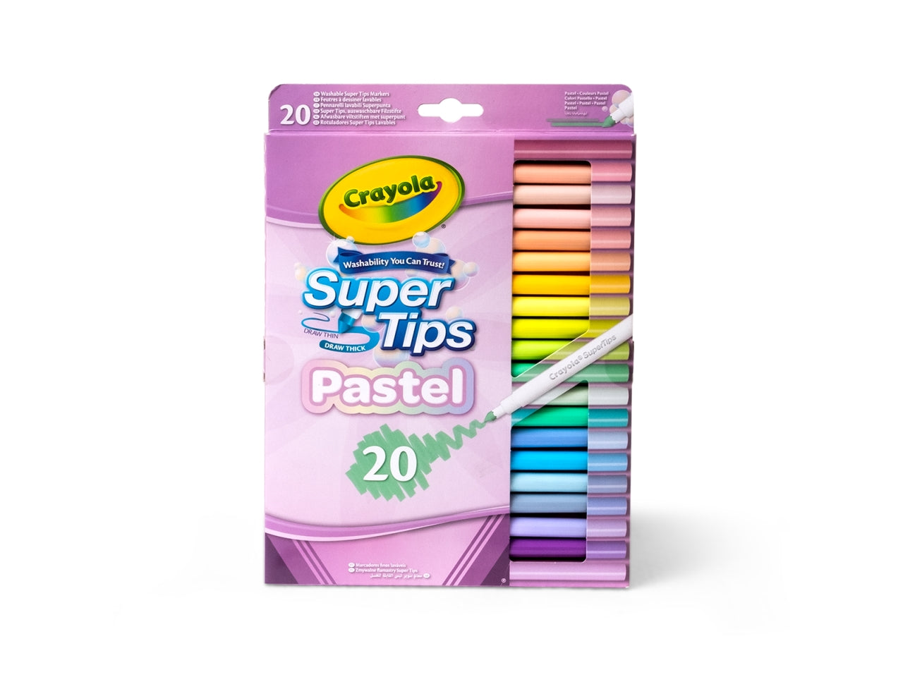 Pennarelli Lavabili Crayola Pastel Super Tips
