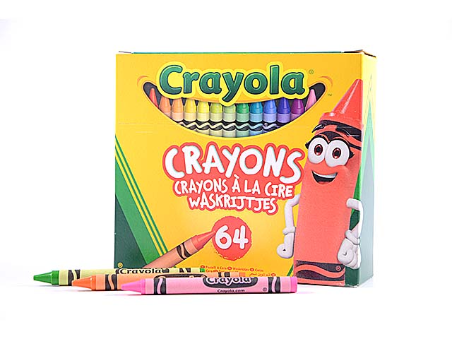 Pastelli a Cera Crayola Crayon 64 Colori