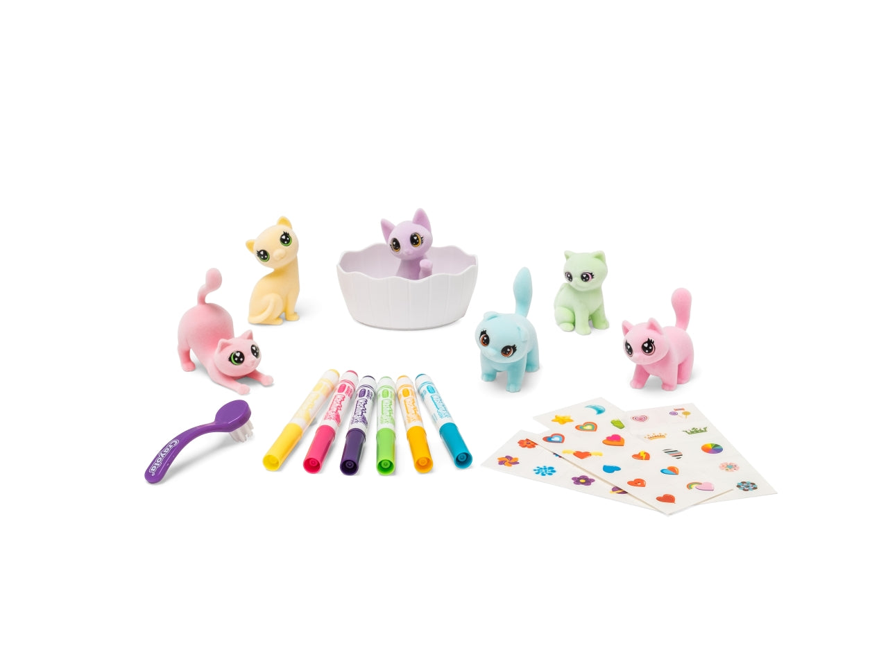 Washimals Pets Set attività con Adesivi Colori Pastello Crayola