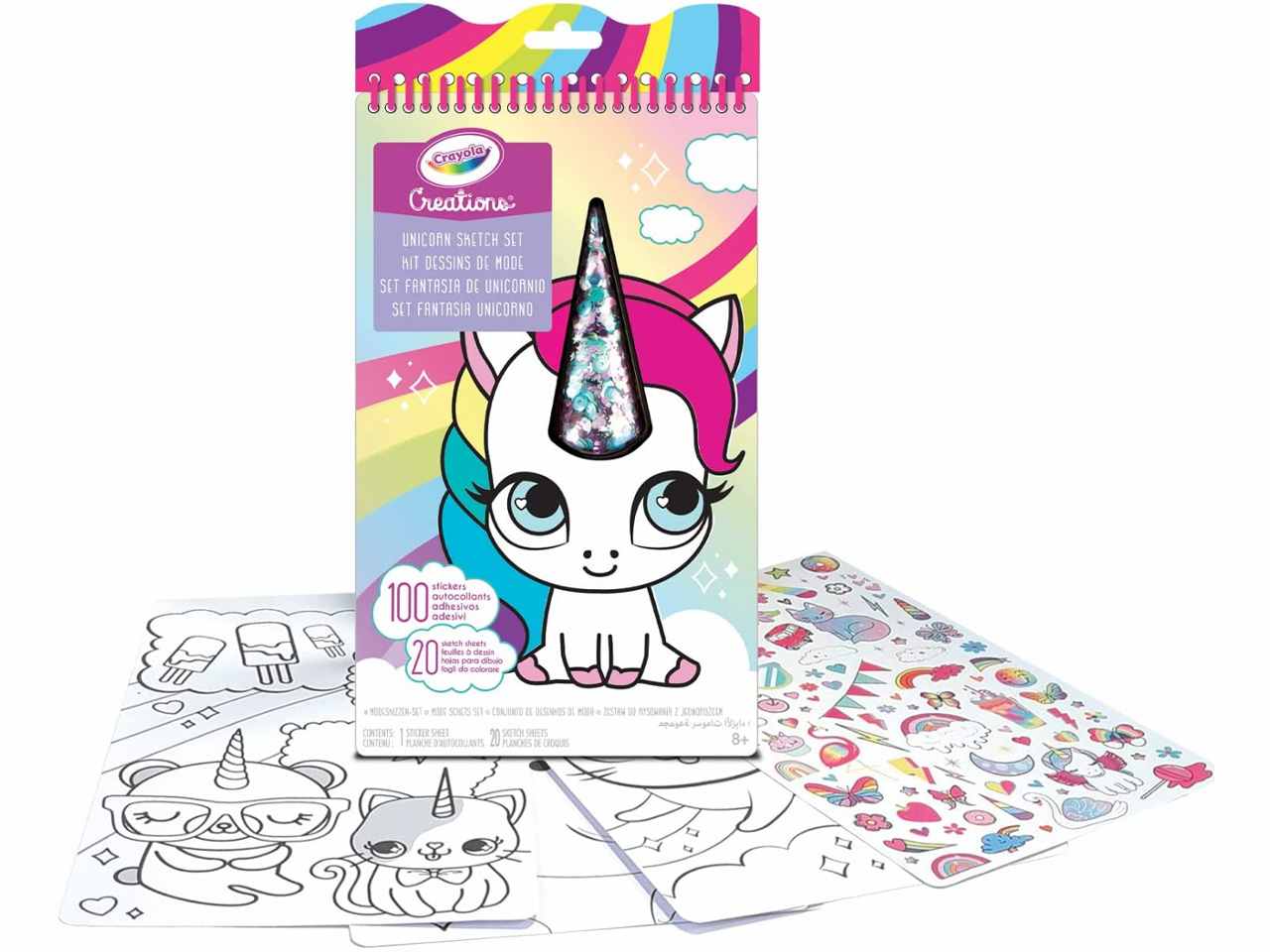 Set con Album da Colorare e Adesivi Crayola Creations