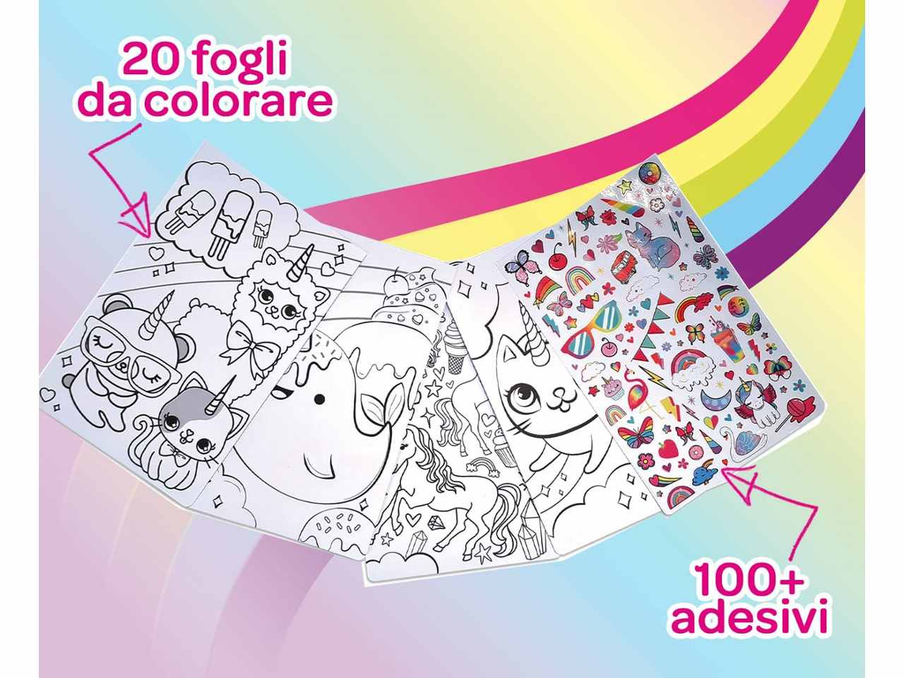 Set con Album da Colorare e Adesivi Crayola Creations