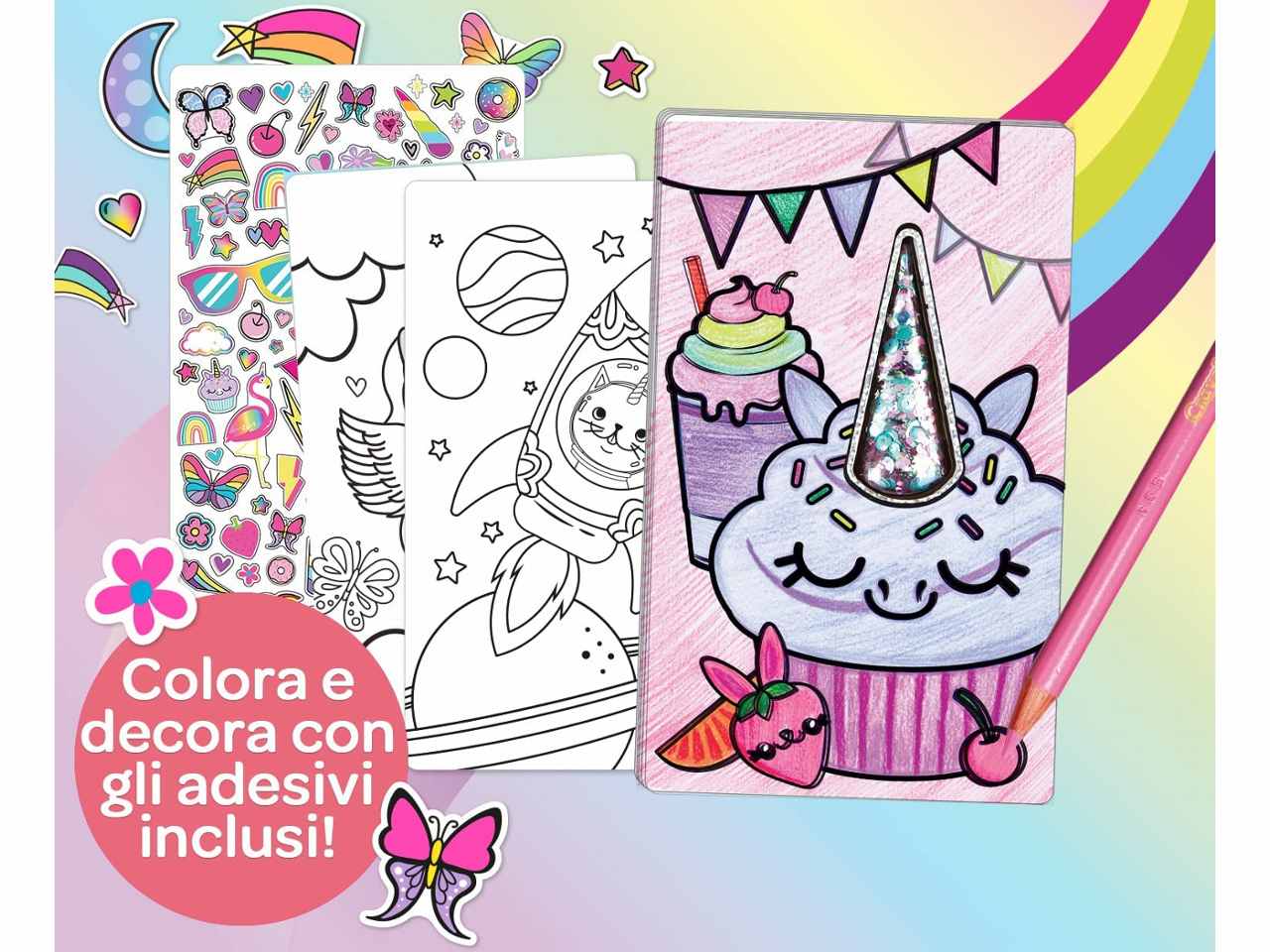 Set con Album da Colorare e Adesivi Crayola Creations