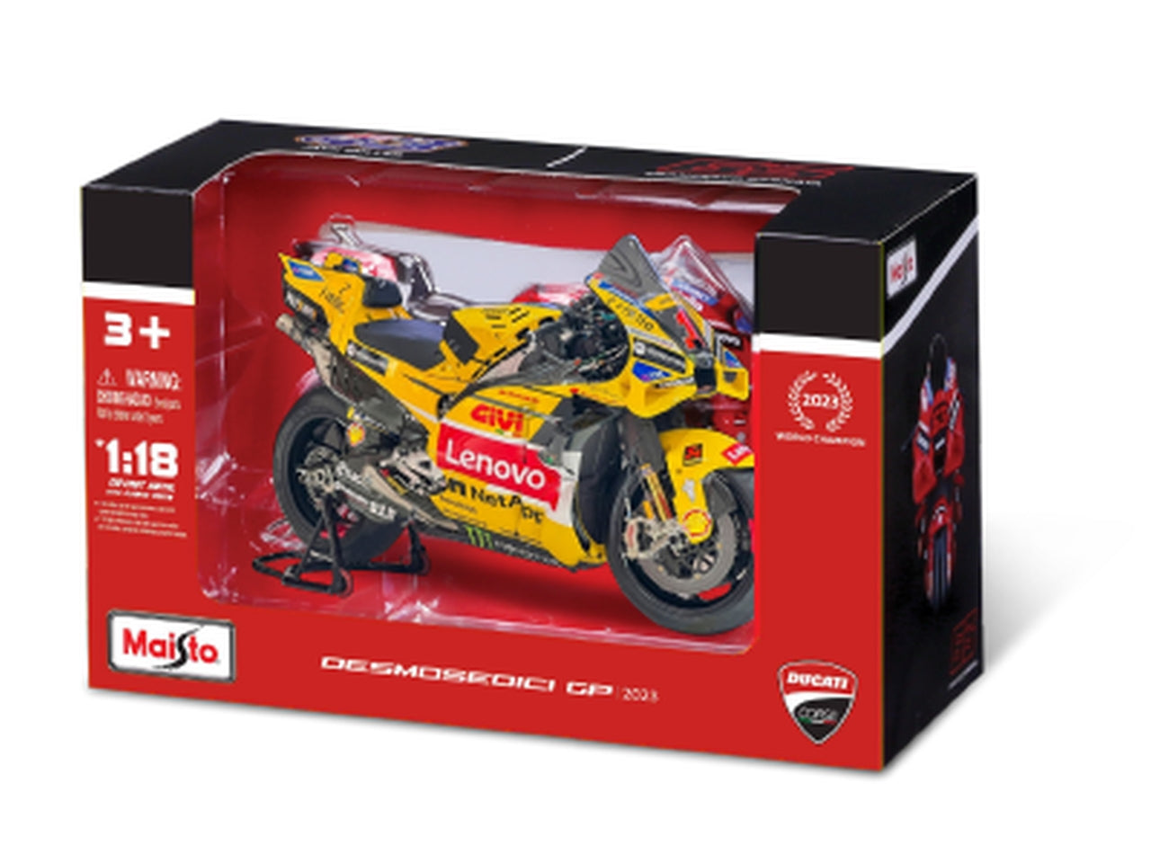 Cdu ducati lenovo team 2023 bagnaia#1 misano livery scala 1:18