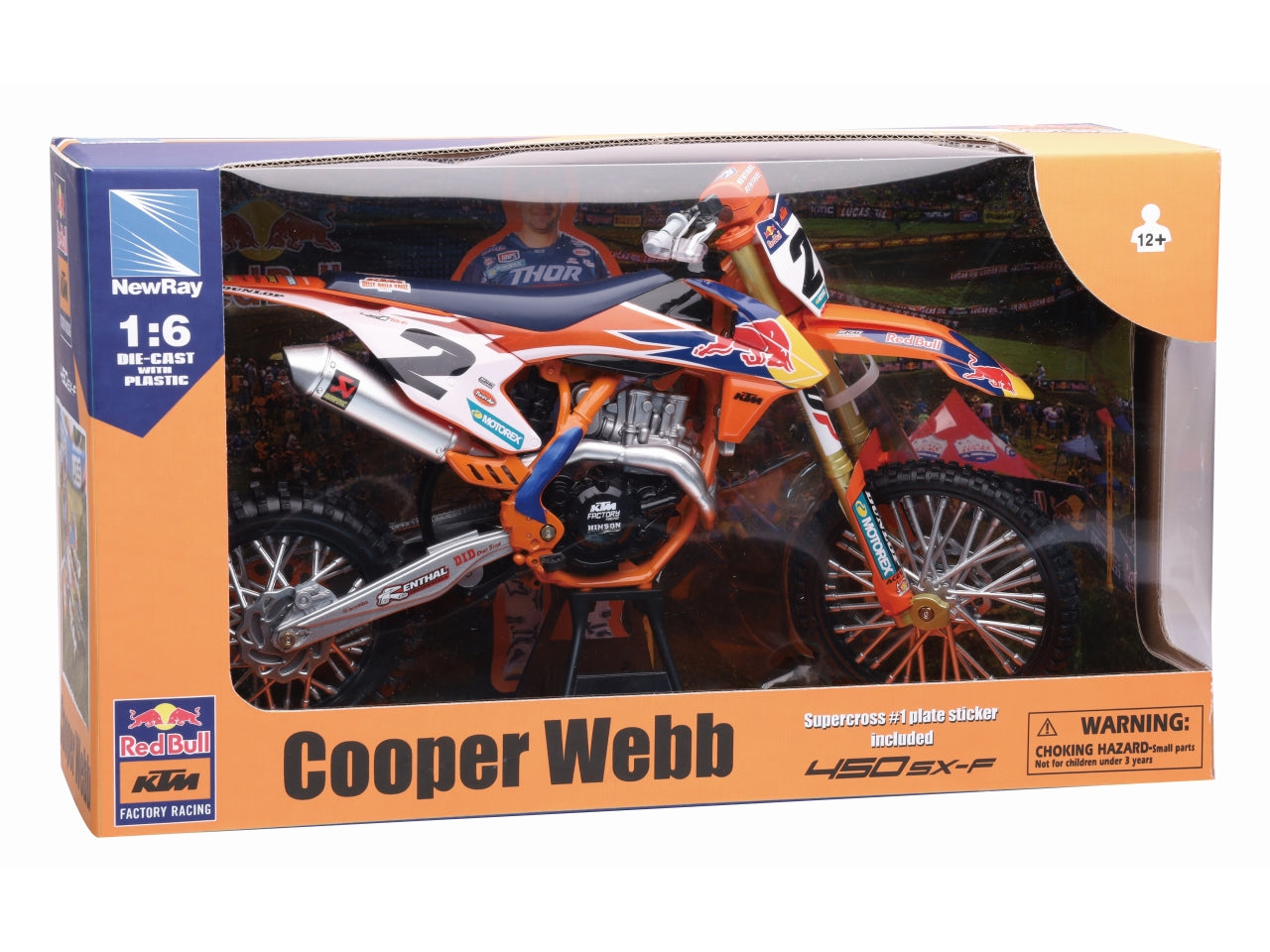 Red bull ktm 450 sx-f racing team cooper webb scala 1:6
