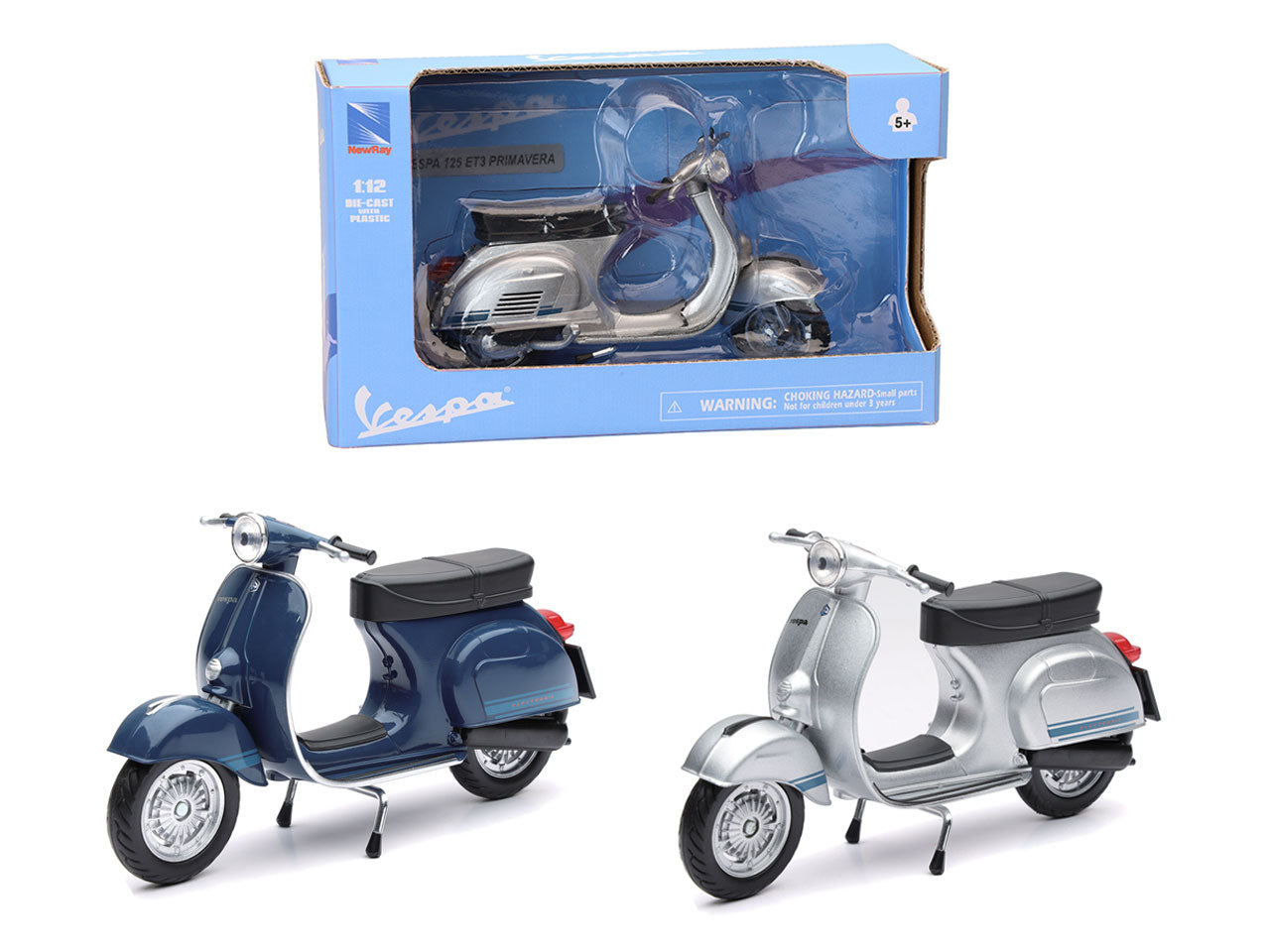 Moto vespa et3 primavera 1976 in scala 1:12 in 2 assortimenti
