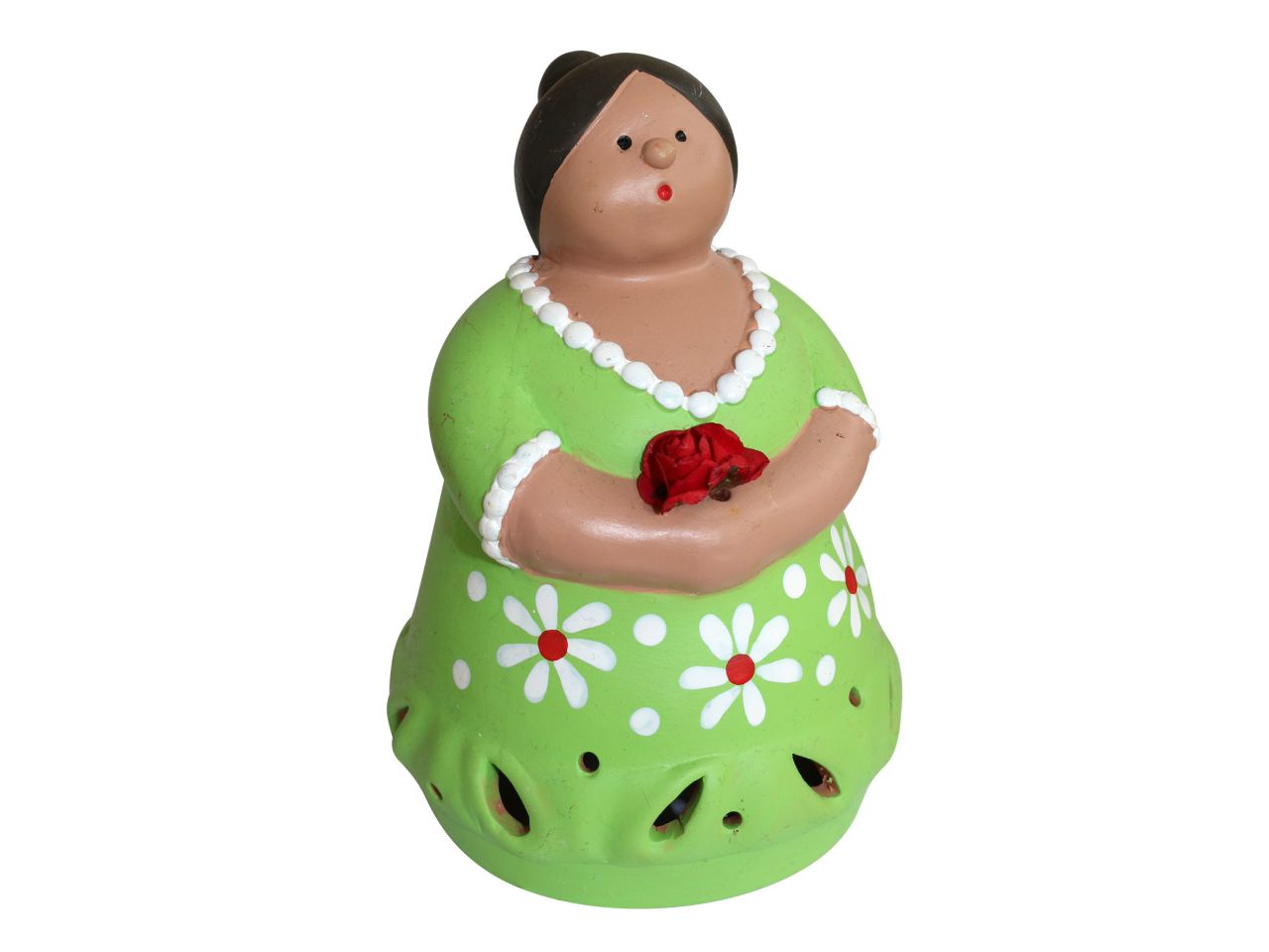 Contadina t-light misura 15cm colore verde