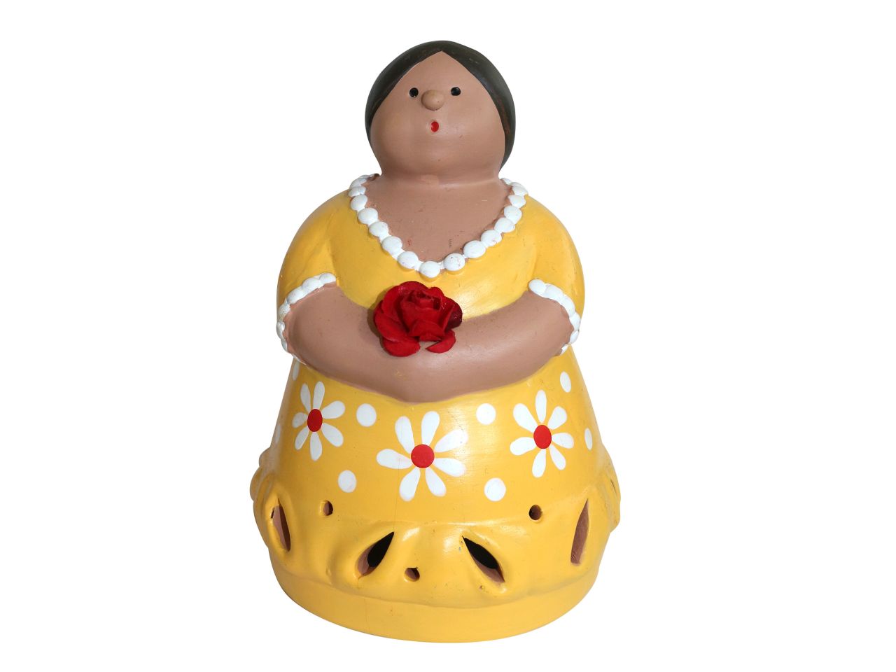 Contadina t-light misura 15cm colore giallo