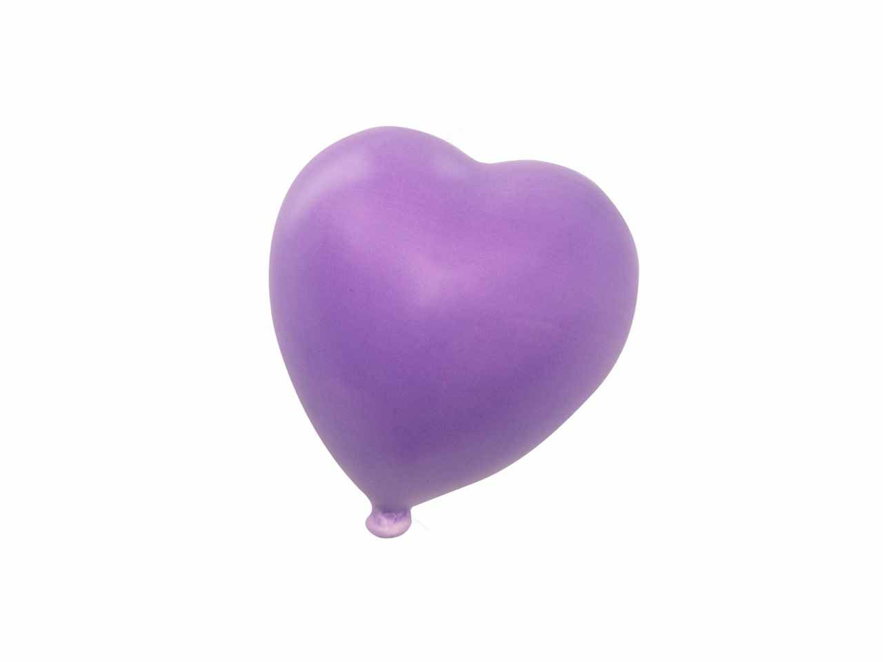 Cuore matte lilla 7,5cm