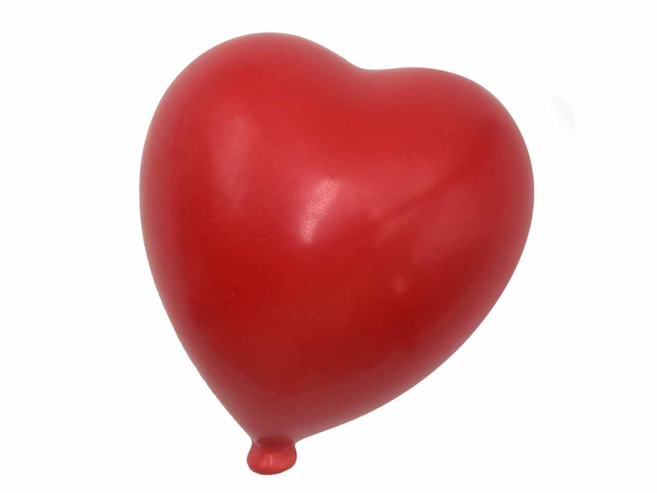 Cuore matte rosso 12cm