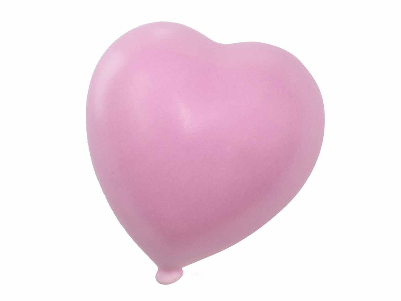 Cuore matte rosa 12cm
