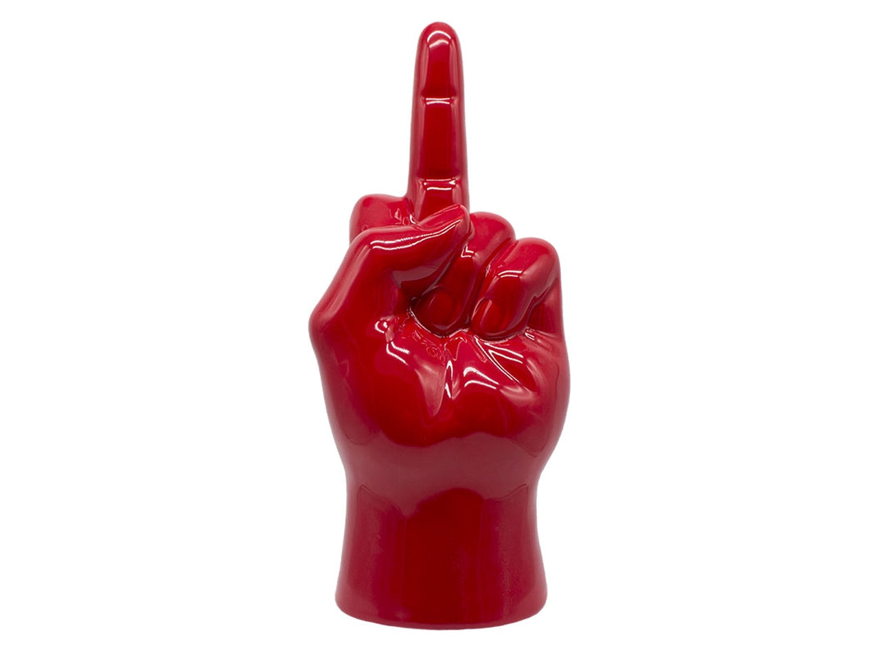 Mano dito medio rosso