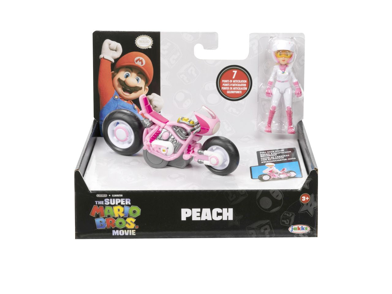 Super mario movie personaggio 6cm con kart assortiti