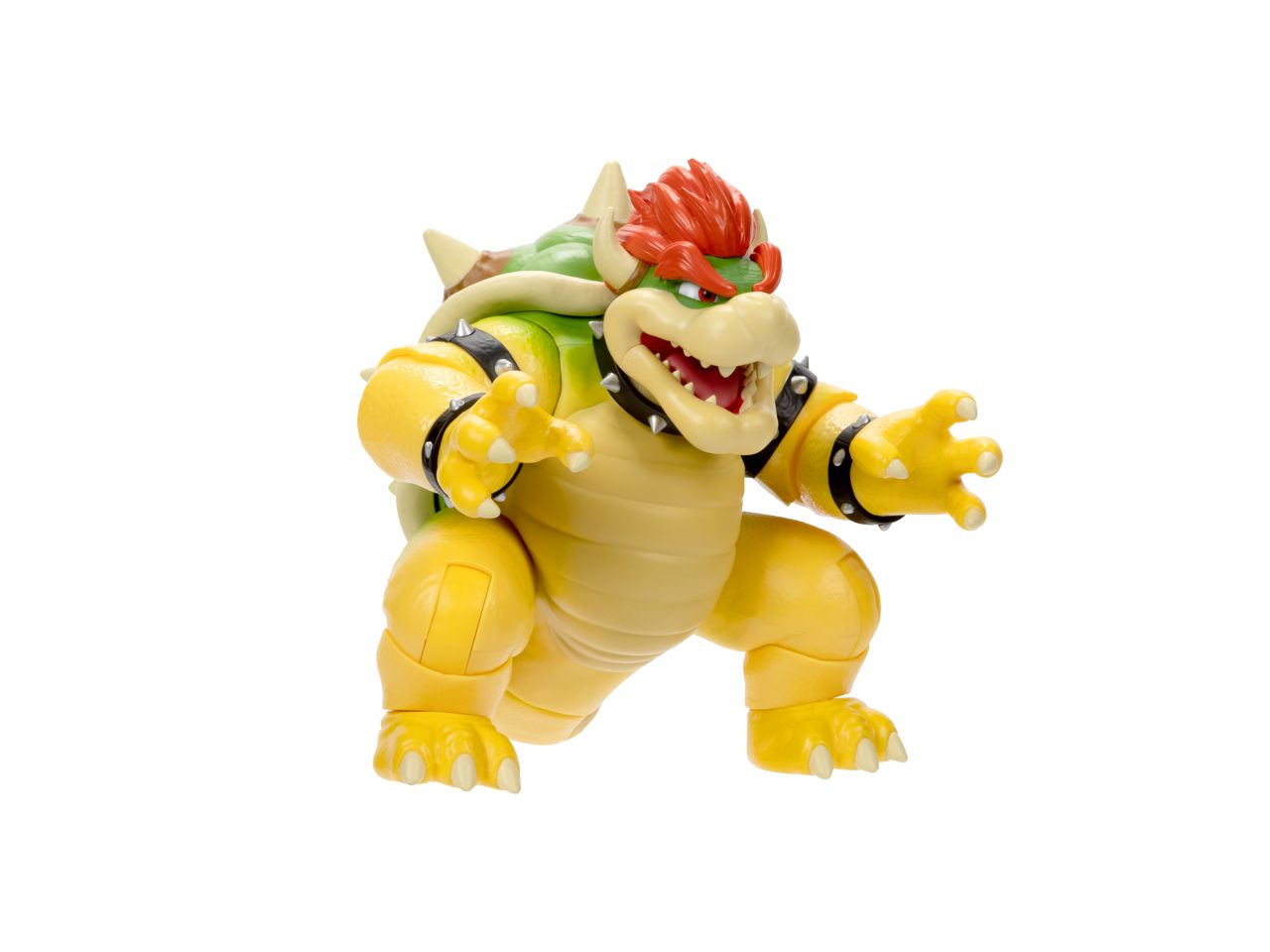Super mario movie action figure di bowser 18cm con suoni