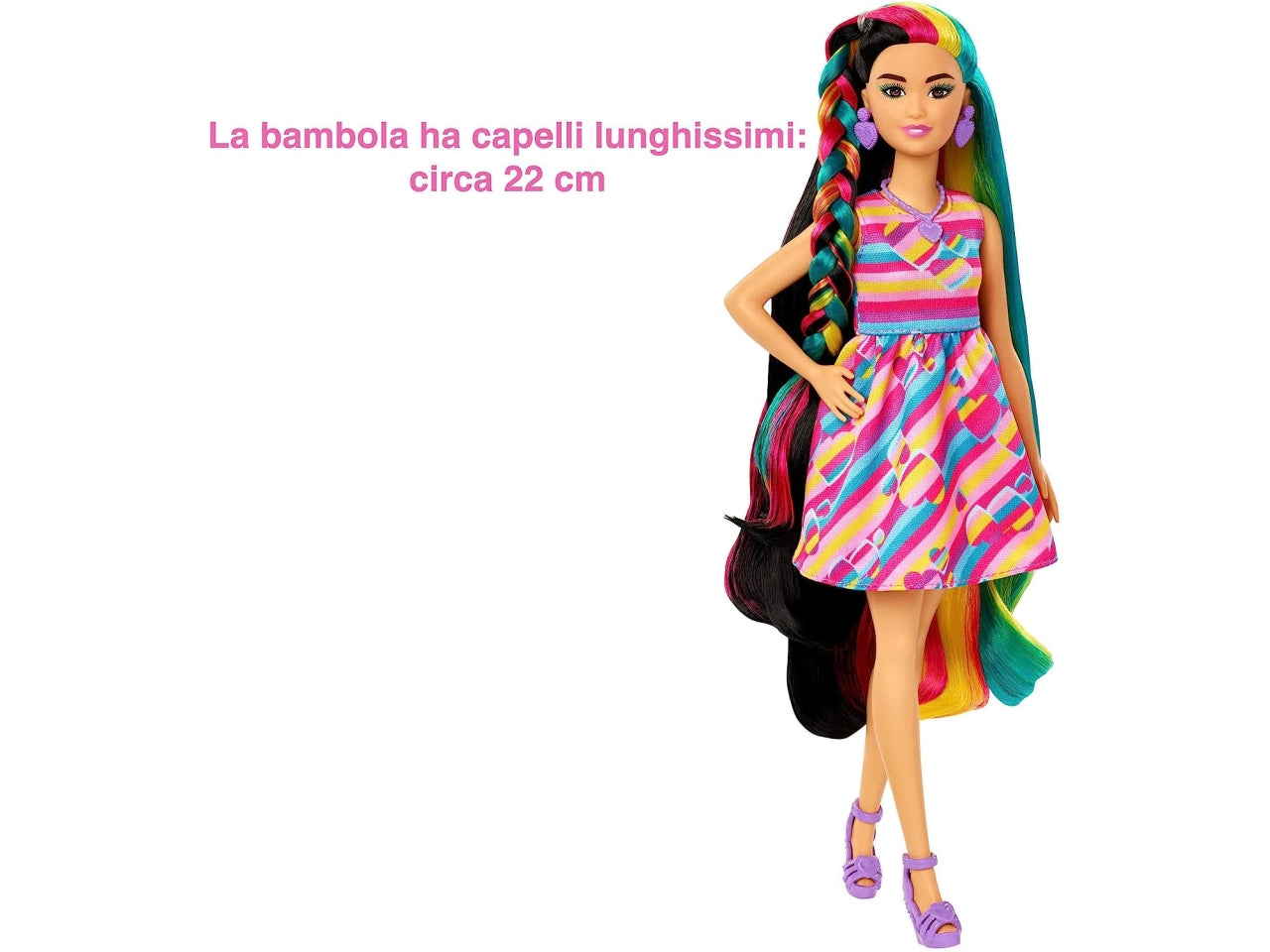 Barbie totally hair doll multicolor