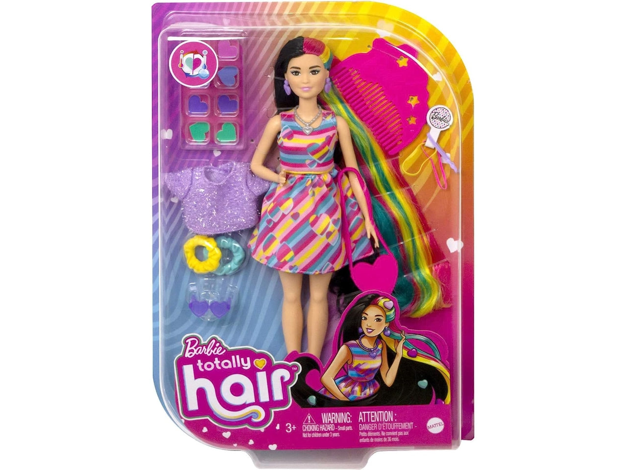 Barbie totally hair doll multicolor