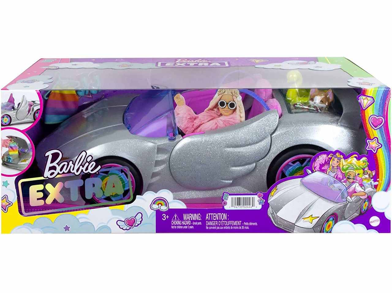 Barbie extra auto cabrio hdj47-0