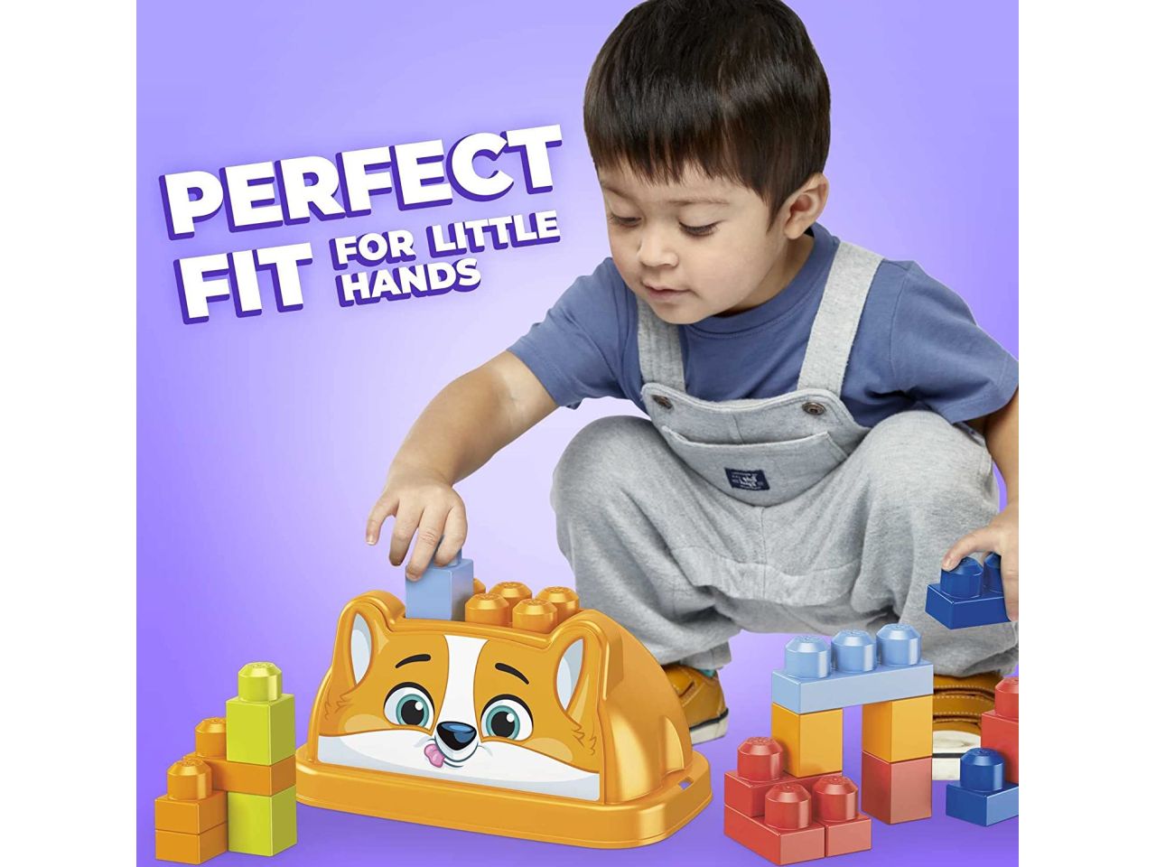 Megabloks secchiello cucciolo colori assortiti - la confezione contiene 25 mattoncini