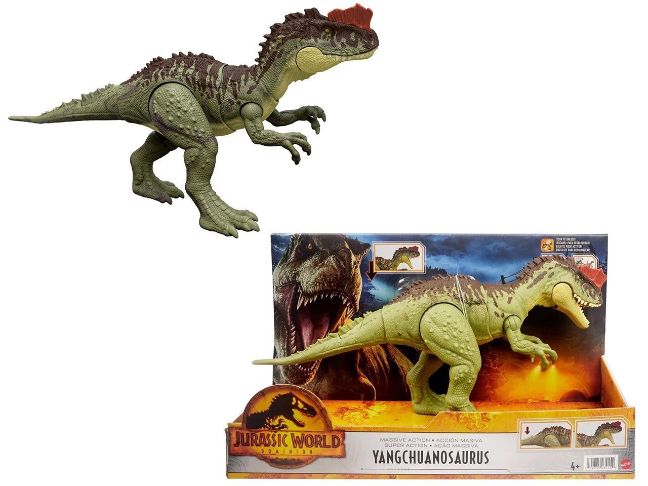 Jurassic World Dominion Modellino massiccio Yangchuanosaurus | Mattel
