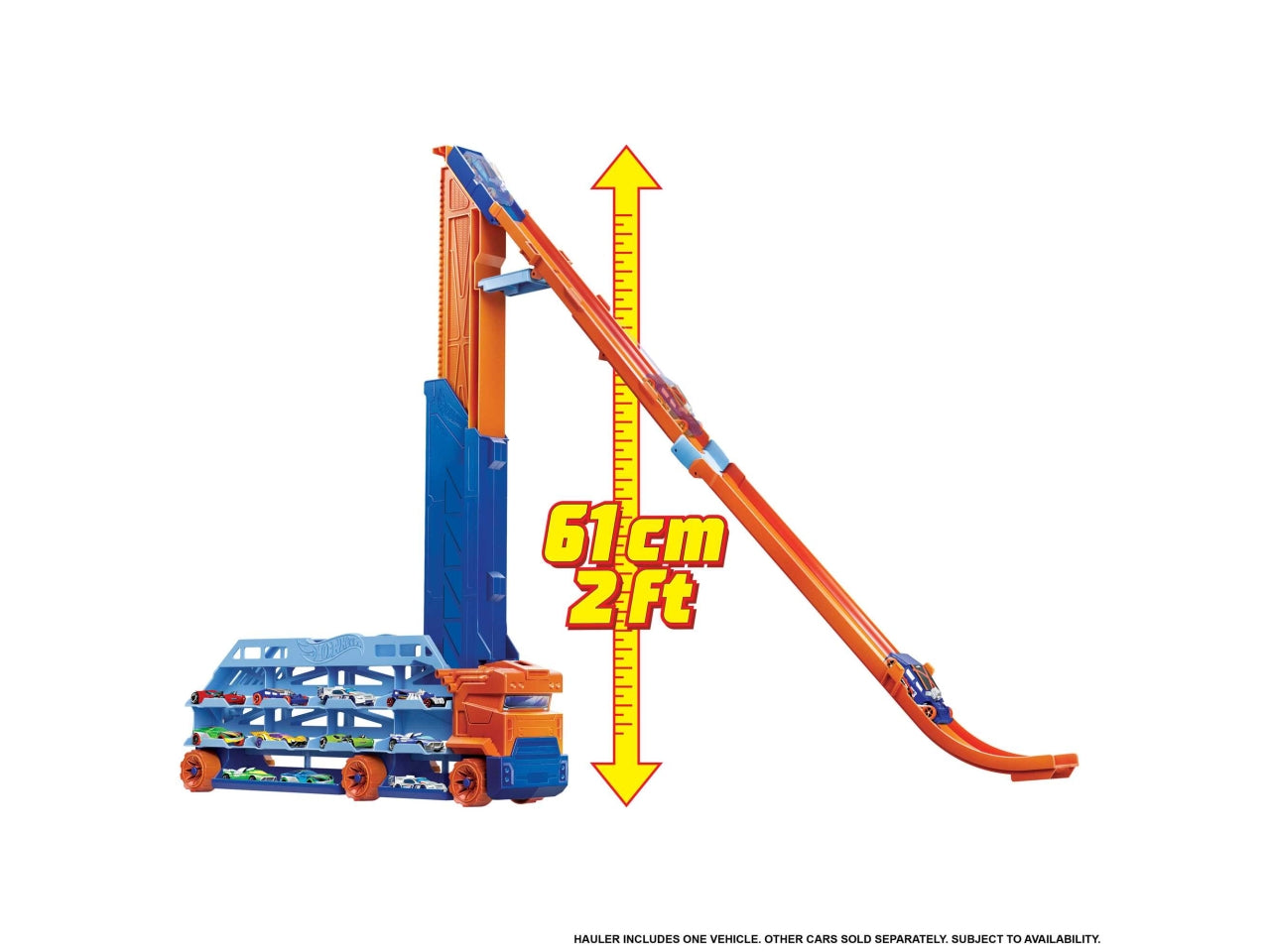 Hot wheels super bisarca e pista 2 in 1