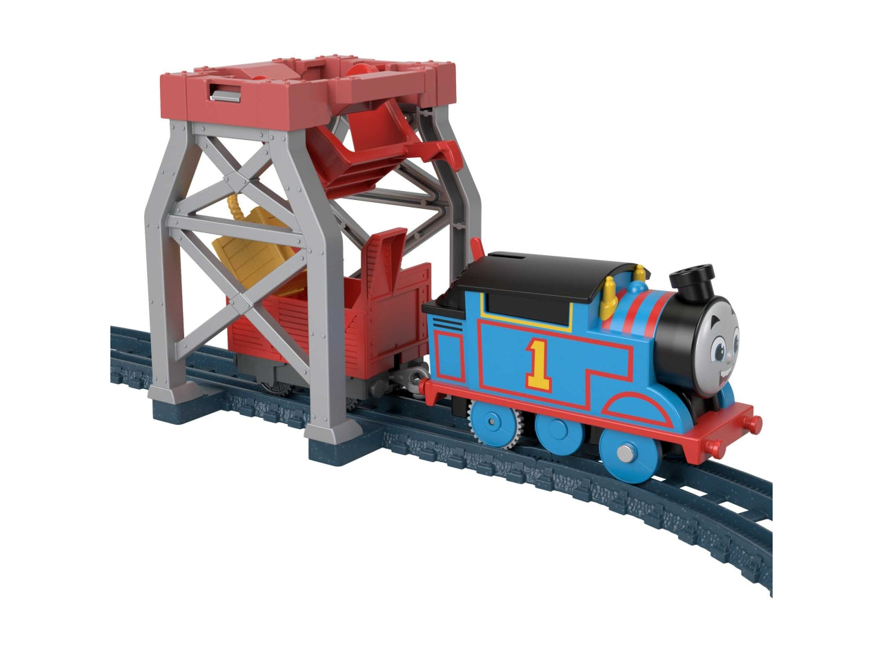 Playset con trenini Il Trenino Thomas Fisher-Price Thomas & Friends 3-in-1 Package Pickup, giocattolo per bambini 3+ anni - Mattel