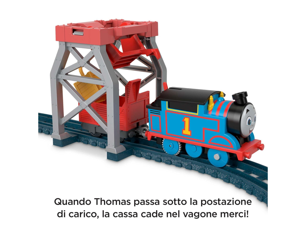 Playset con trenini Il Trenino Thomas Fisher-Price Thomas & Friends 3-in-1 Package Pickup, giocattolo per bambini 3+ anni - Mattel