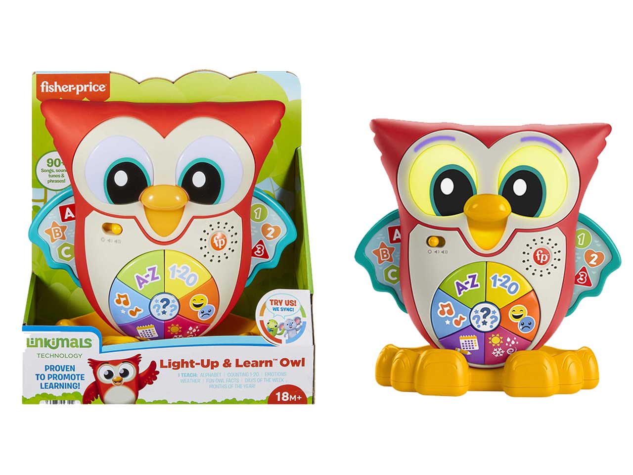 Mattel fisher-price carletto gufetto tante emozioni