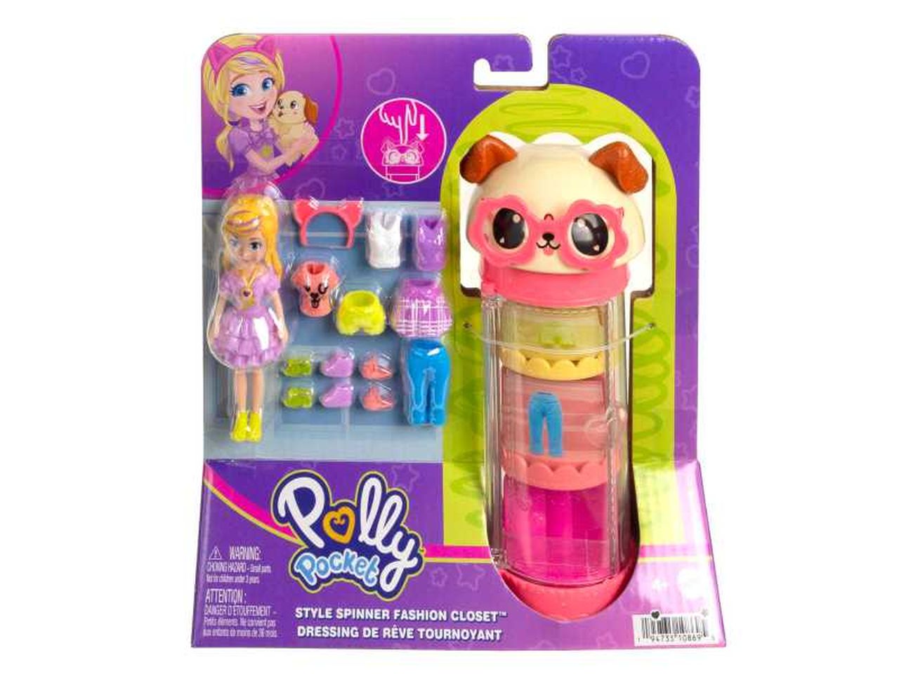 Polly poket armadio moda girevole as.